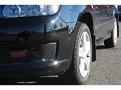Rally Armor Basic Mud Flaps with Black Logo; Front and Rear (03-08 Subaru Forester)