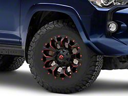 Fuel Wheels Assault Matte Black Red Milled 6-Lug Wheel; 17x9; 2mm Offset (10-24 4Runner)