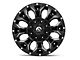 Fuel Wheels Assault Satin Black Milled 6-Lug Wheel; 17x9; -12mm Offset (10-24 4Runner)