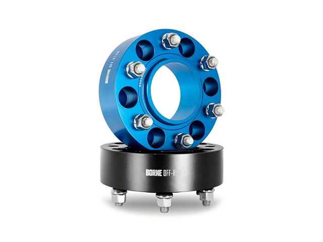 Borne Off-Road 1.40-Inch Wheel Spacers; Blue (05-23 Tacoma)