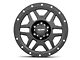 Pro Comp Wheels Phaser Satin Black 6-Lug Wheel; 17x9; -6mm Offset (10-24 4Runner)