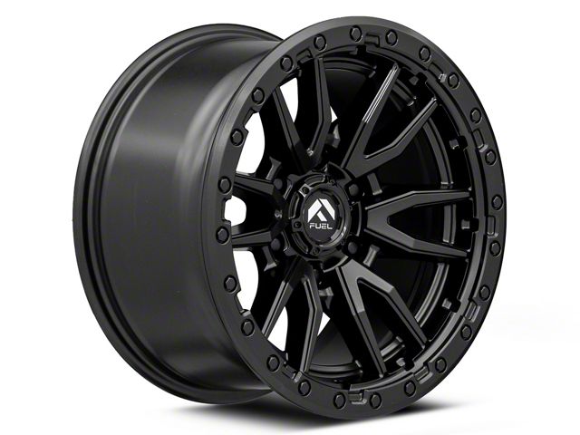 Fuel Wheels Rebel Matte Black 6-Lug Wheel; 17x9; 1mm Offset (03-09 4Runner)