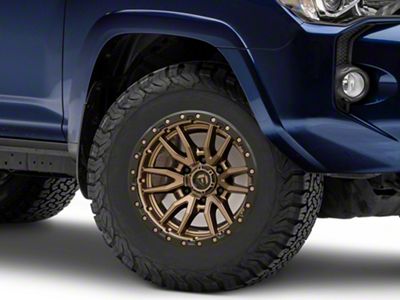 Fuel Wheels Rebel Matte Bronze with Black Bead Ring 6-Lug Wheel; 17x9; -12mm Offset (10-24 4Runner)
