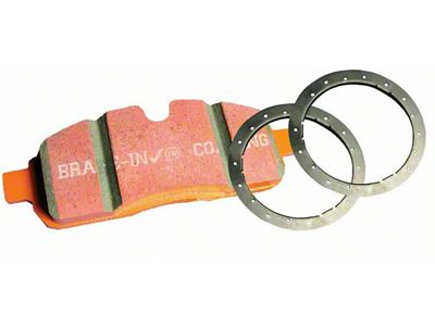 EBC Brakes Orangestuff Extra Duty Carbon Granular Brake Pads; Front Pair (05-23 6-Lug Tacoma)