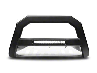 Armordillo AR Series Bull Bar with Aluminum Skid Plate and LED Light Bar; Matte Black (03-09 4Runner)