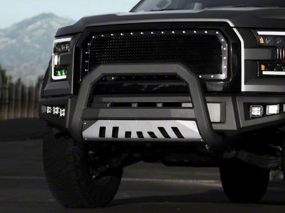 Armordillo AR Series Bull Bar with Aluminum Skid Plate; Matte Black (10-19 4Runner, Excluding Limited)