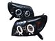 Dual Halo Projector Headlights; Gloss Black Housing; Smoked Lens (03-05 4Runner)
