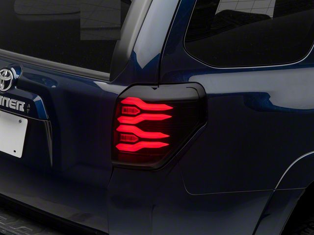 AlphaRex LUXX-Series LED Tail Lights; Black Housing; Smoked Lens (10-24 4Runner)