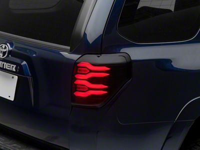 AlphaRex LUXX-Series LED Tail Lights; Black Housing; Smoked Lens (10-23 4Runner)