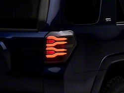 AlphaRex LUXX-Series LED Tail Lights; Matte Black Housing; Smoked Lens (10-23 4Runner)
