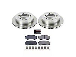 PowerStop OE Replacement 6-Lug Brake Rotor and Pad Kit; Rear (10-24 4Runner)
