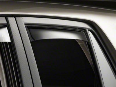 Weathertech Side Window Deflectors; Rear; Dark Smoke (03-09 4Runner)