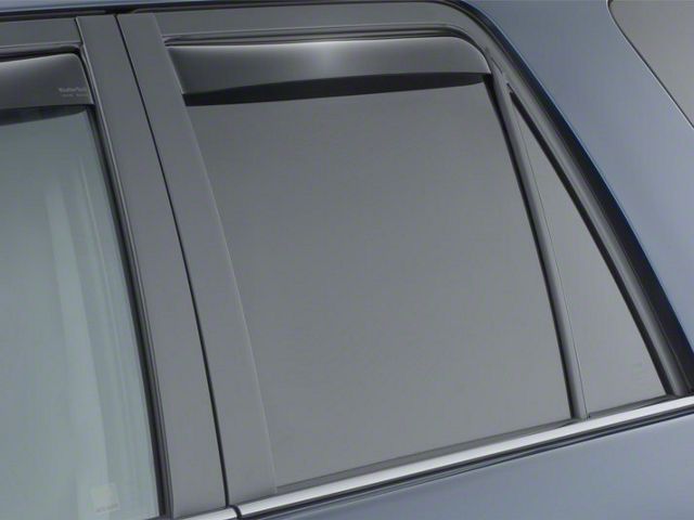 Weathertech Side Window Deflectors; Rear; Dark Smoke (10-23 4Runner)