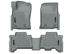 Husky Liners WeatherBeater Front and Second Seat Floor Liners; Gray (13-23 4Runner)