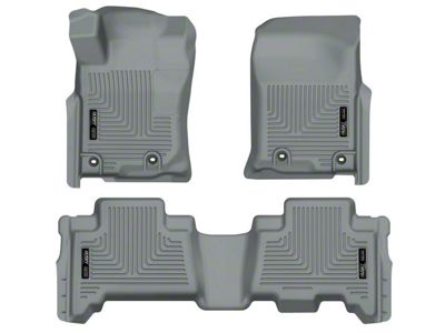 Husky Liners WeatherBeater Front and Second Seat Floor Liners; Gray (13-23 4Runner)
