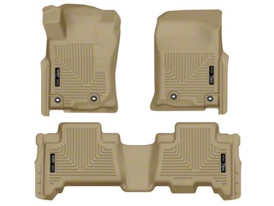 Husky Liners WeatherBeater Front and Second Seat Floor Liners; Tan (13-23 4Runner)