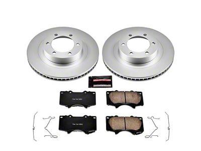 PowerStop Z17 Evolution Plus 6-Lug Brake Rotor and Pad Kit; Front (03-09 4Runner w/ 13.30-Inch Front Rotors)