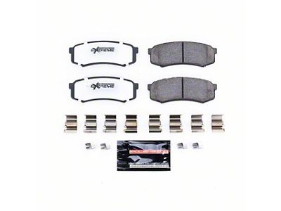 PowerStop Z36 Extreme Truck and Tow Carbon-Fiber Ceramic Brake Pads; Rear Pair (03-23 4Runner)