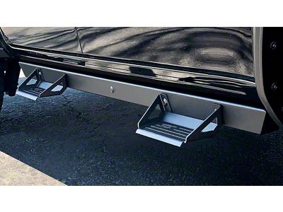 Alumilite Side Step Bars; Textured Matte Black (10-24 4Runner, Excluding Limited)