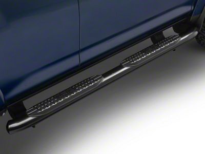 Pro Traxx 4-Inch Oval Side Step Bars; Black (10-23 4Runner, Excluding Limited, Nightshade, TRD Sport & 10-13 SR5)