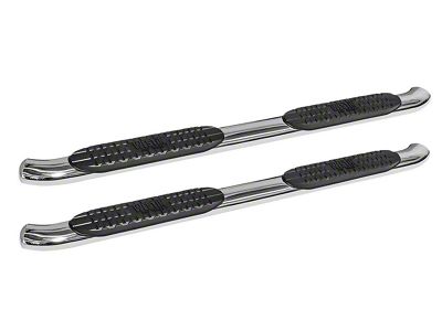 Pro Traxx 4-Inch Oval Side Step Bars; Stainless Steel (10-13 4Runner SR5; 10-24 4Runner Limited, TRD Sport)