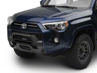 Pro-Series Front Bumper with Angular Bull Bar; Textured Black (14-23 4Runner, Excluding Limited, Nightshade & TRD Sport)