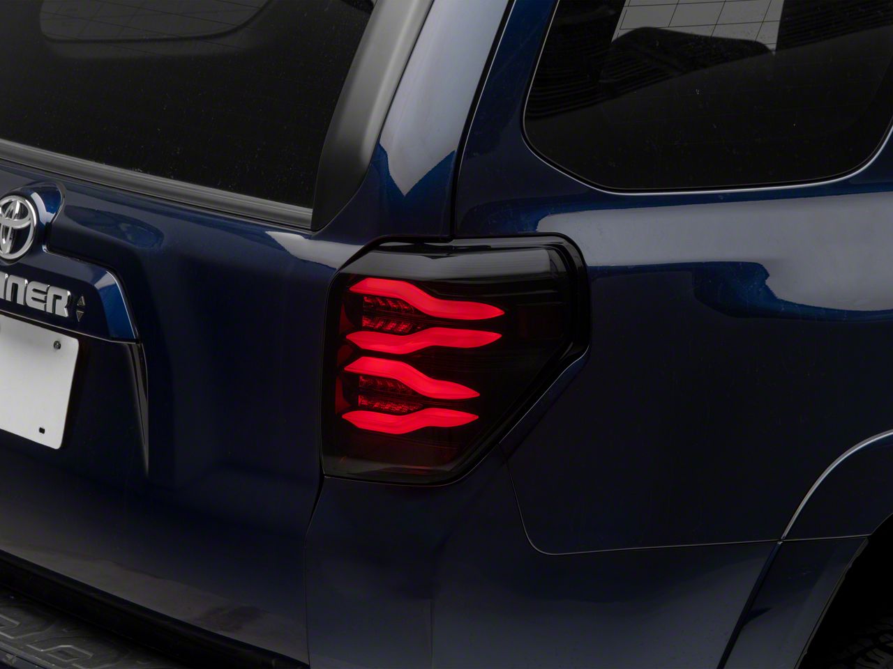 PRO-Series LED Tail Lights; Jet Black Housing; Smoked Lens (10-23 4Runner)