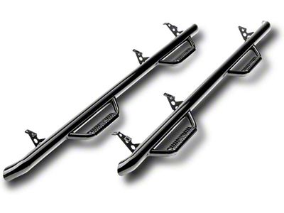 N-Fab Wheel 2 Wheel Nerf Side Step Bars; Gloss Black (14-24 4Runner, Excluding Limited)