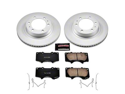 PowerStop Z17 Evolution Plus 6-Lug Brake Rotor and Pad Kit; Front (03-09 4Runner w/ 12.56-Inch Front Rotors)