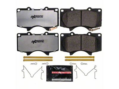 PowerStop Z36 Extreme Truck and Tow Carbon-Fiber Ceramic Brake Pads; Front Pair (05-23 6-Lug Tacoma)