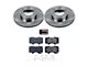 PowerStop OE Replacement 6-Lug Brake Rotor and Pad Kit; Front (03-09 4Runner w/ 12.56-Inch Front Rotors)