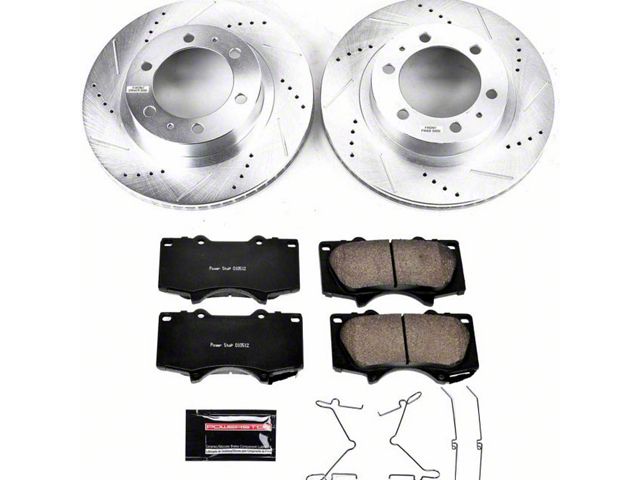 PowerStop Z23 Evolution Sport 6-Lug Brake Rotor and Pad Kit; Front (03-09 4Runner w/ 12.56-Inch Front Rotors)