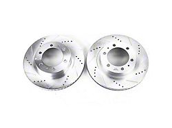 PowerStop Evolution Cross-Drilled and Slotted 6-Lug Rotors; Front Pair (05-23 Tacoma)