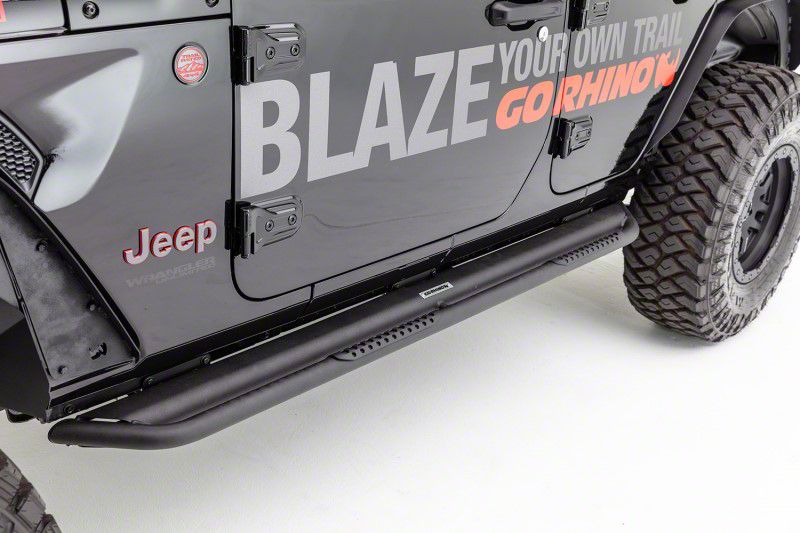 Dominator Extreme DS Slider Side Step Bars; Textured Black (14-23 4Runner, Excluding Limited, Nightshade & TRD Sport)