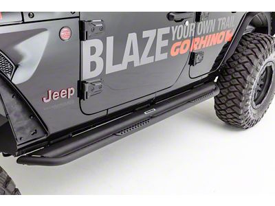 Dominator Extreme DS Slider Side Step Bars; Textured Black (14-23 4Runner, Excluding Limited, Nightshade & TRD Sport)