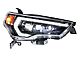 Morimoto XB LED Headlights with White DRL; Black Housing; Clear Lens (21-24 4Runner w/ Factory LED Low/LED High Beam Headlights)
