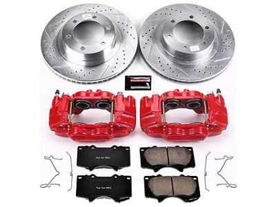 PowerStop Z23 Evolution 6-Lug Brake Rotor, Pad and Caliper Kit; Front (03-09 4Runner w/ 13.30-Inch Front Rotors)