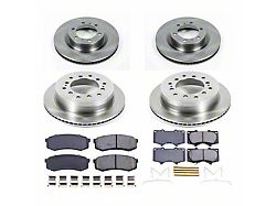 PowerStop OE Replacement 6-Lug Brake Rotor and Pad Kit; Front and Rear (10-24 4Runner)