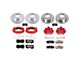 PowerStop Z23 Evolution 6-Lug Brake Rotor, Pad and Caliper Kit; Front and Rear (03-09 4Runner w/ 12.56-Inch Front Rotors)