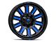 Fuel Wheels Hardline Gloss Black with Blue Tinted Clear 6-Lug Wheel; 20x9; 20mm Offset (03-09 4Runner)
