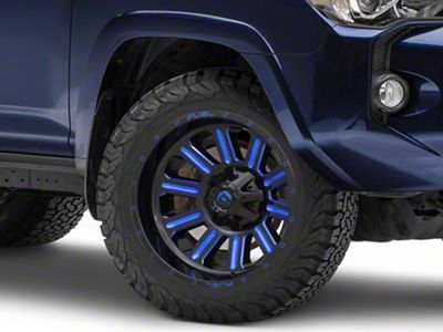 Fuel Wheels Hardline Gloss Black with Blue Tinted Clear 6-Lug Wheel; 20x9; 20mm Offset (10-24 4Runner)