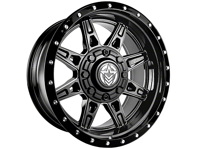 Anthem Off-Road Rogue Gloss Black Milled Wheel; 18x9 (07-18 Jeep Wrangler JK)