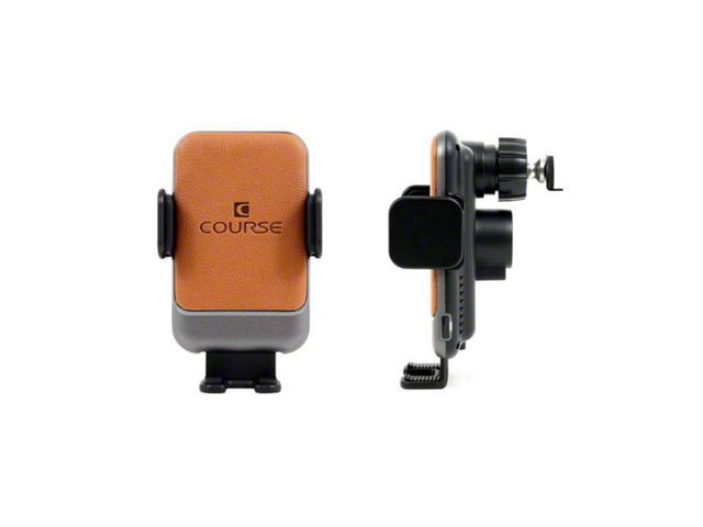 Direct Fit Phone Mount with Charging Auto Closing Cradle Head; Tan (10-24 4Runner)