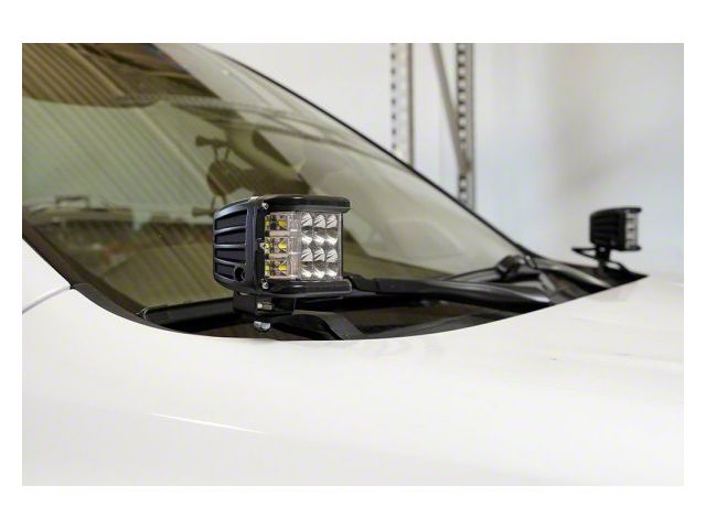 Cali Raised LED 27W Side Shooter LED Lights with Ditch Mounting Brackets (03-09 4Runner)