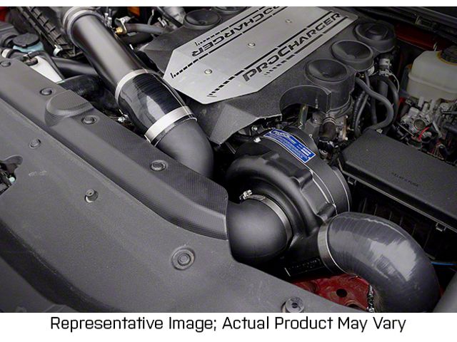 Procharger High Output Intercooled Supercharger Complete Kit with D-1SC; Black Finish (10-19 4.0L 4Runner)