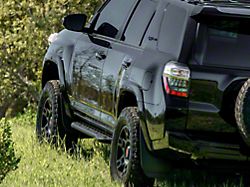 Cali Raised LED Step Edition Bolt On Rock Sliders with Kickout; Raw (10-24 4Runner)