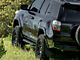 Cali Raised LED Step Edition Bolt On Rock Sliders with Kickout; Textured Black (10-24 4Runner)