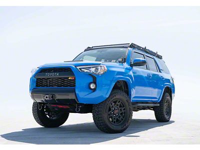 Cali Raised LED Trail Edition Bolt On Rock Sliders with Kickout; Raw (10-24 4Runner)