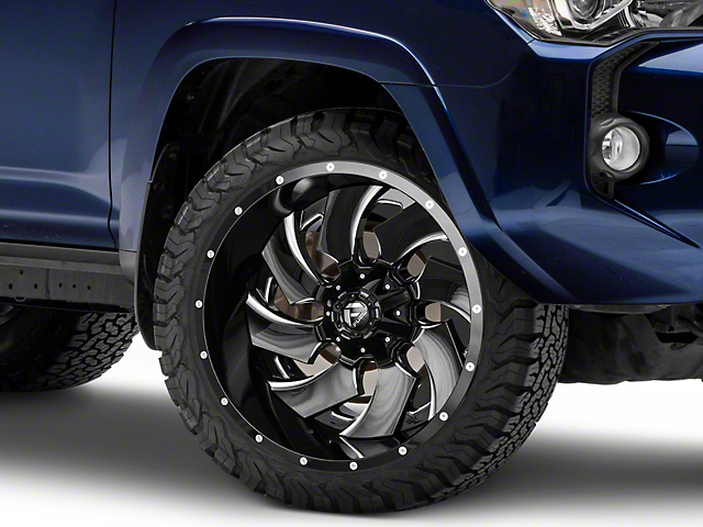 Fuel Wheels Cleaver Gloss Black Milled 6-Lug Wheel; 22x12; -44mm Offset (10-23 4Runner)