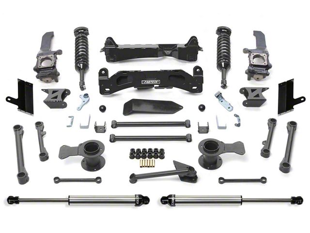 Fabtech 6-Inch Performance Suspension Lift Kit with Dirt Logic 2.5 Coil-Overs and Shocks (2015 4WD 4Runner w/ M14-1.5 Caliper Bolts & w/o KDSS System, Excluding TRD Pro; 16-24 4WD 4Runner w/o KDSS System, Excluding TRD Pro)
